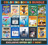 16 Different Coloring Books Bundle - Cute Fun Coloring Pag