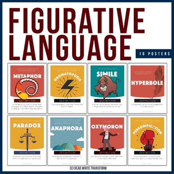 Preview of 16 Figurative Langauge Posters (Volume II)