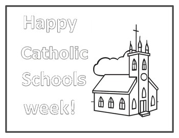 16 Free Coloring Pages- Catholic Schools Week by Markelle | TPT