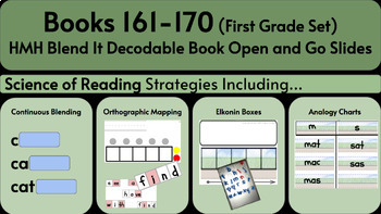 Preview of 16. HMH Blend It Books Science of Reading Slides Books 161-170