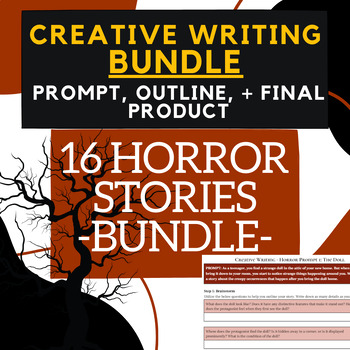 Preview of 16 HORROR CREATIVE WRITING PROMPTS -- BUNDLE!! --