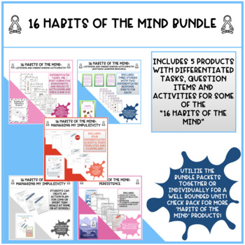 Preview of 16 Habits of the Mind Bundle Pack