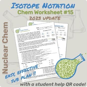 Preview of 15-Isotope Notation Worksheet