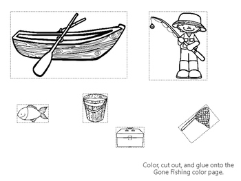 Download 16 Printable Preschool Crafts. Color, Cut, and Glue themed Activity Sheets.
