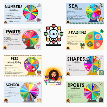 Preview of 16 SPIN WHEELS EDITABLES (ONLINE TEACHING-DISTANCE/REMOTE LEARNING)
