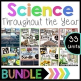 Preview of Huge Summer Discount⭐ Science Throughout the YEAR Bundle Grades 3-5⭐ 1700+ Pages