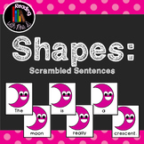 16 Shapes Scrambled Sentences PLUS Recording Pages