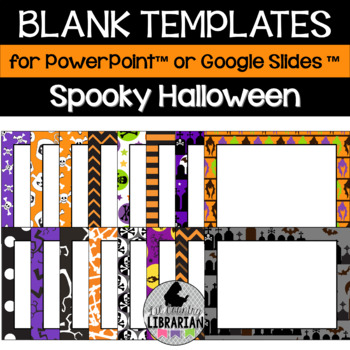 Preview of 16 Spooky Halloween Blank Background Templates for PPT or Slides™