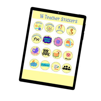 Preview of 16 Teacher Stickers