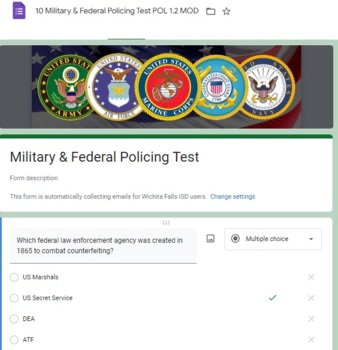 Preview of 16 Units Google Forms Tests Bundle for Principles of Law