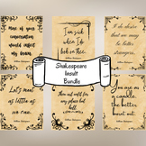 16 Witty Shakespeare Insults Bundle - English Classroom Decor