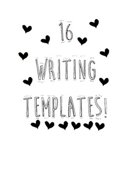 Preview of 16 Writing Templates! All Year Use!