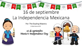 Preview of 16 de septiembre La independencia mexicana in Spanish and English