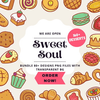 Preview of 160+ All for the Desserts Clipart {Creative Clips Clipart} | PNG files