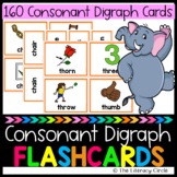 160 Consonant Digraph Flashcards (ch, kn, ph, qu, sh, th, 