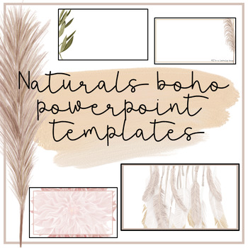 Preview of 160 Naturals Boho PowerPoint & Google Slides Template Backgrounds