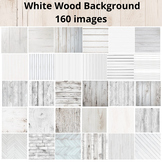 160 White Wood Backgrounds:Textures, Rustic Papers,light a
