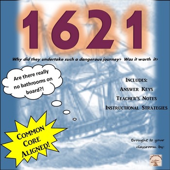 Preview of 1621- The First Thanksgiving Grades 5-8