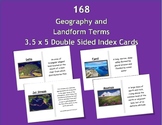 168 Geography and Landform Double-sided Printable 3.5 x 5 