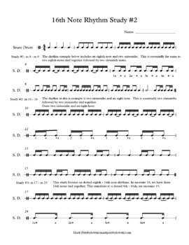 Basics of Rhythm: 16th Note Rhythm Study #2 by Resources for Music Teachers