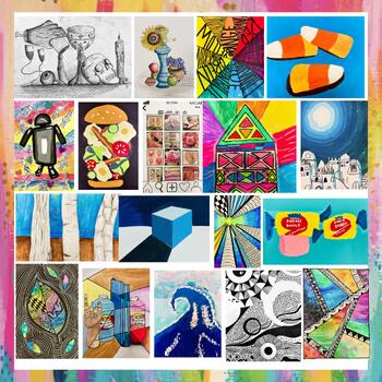 17 Art Projects, Lessons and Plans with Worksheets | NO PREP by Art By Um