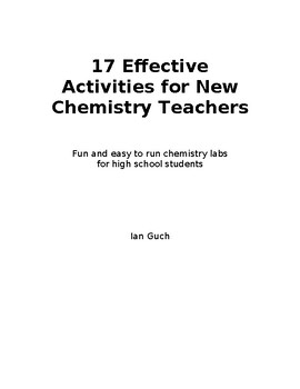 Preview of 17 Effective Activities For New Chemistry Teachers
