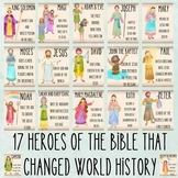 17 People/Heroes of the Bible Classroom Posters Printable