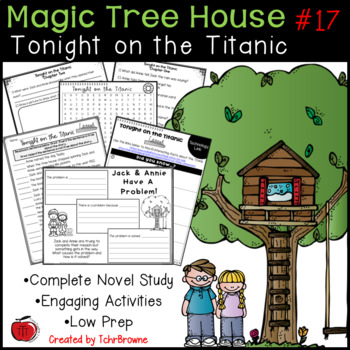 Preview of #17 Magic Tree House- Tonight on the Titanic Novel Study