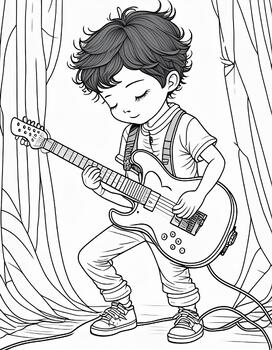 Preview of 17 Music Themed Coloring Sheets