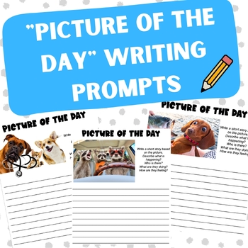 17 Picture of the Day Writing Prompts (Animal Edition) by MsTClassroom