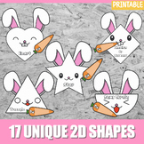 17 Spring Math Craft Bunny Rabbit 2D Shape Crafts- Easter 