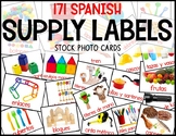 Back to School Classroom Shelf Labels | Dual Language Span