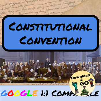 Preview of 1787 Constitutional Convention -  PowerPoint and Guided Notes