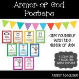 18 Armor of God Posters. 9 Color, 9 Black and White. Class