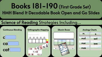 Preview of 18. HMH Blend It Books Science of Reading Slides Books 181-190