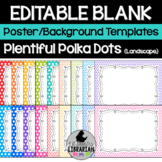 18 Plentiful Polka Dots Editable Poster Background Templat
