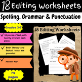 18 Proofreading Activities for Spelling, Grammar & Punctua