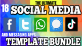 19 Social Media & Message Service Template Bundle (Editabl