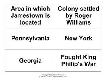 9 Bacon's Rebellion Assignments by Caravel Curriculum