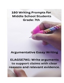 180 Argumentative Essay Writing Topics for 7th Graders