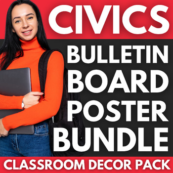 Preview of 180 Civics Posters BUNDLE | Quote Posters for Social Studies Classroom Decor