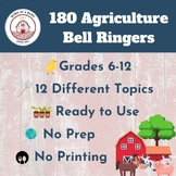 180 Daily Agriculture Bell Ringers: Middle & High School |