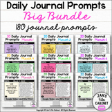 180 Daily Journal Prompts BIG BUNDLE Months 1-9 GOOGLE SLI
