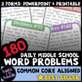 180 Daily Middle School Math Word Problems