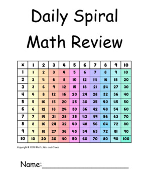Preview of 180 Days of 3rd Grade Spiral Review