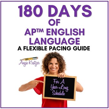 Preview of 180 Days of AP English Language: A Flexible Pacing Guide {FULLY EDITABLE!}