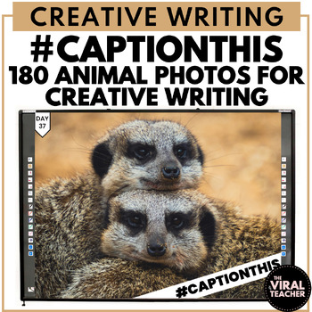 Preview of 180 Days of Creative Writing Prompts Animal Pictures Morning Meetings Activities