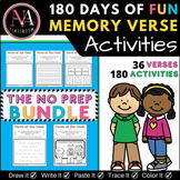 180 Days of Fun Memory Verse Activities BUNDLE