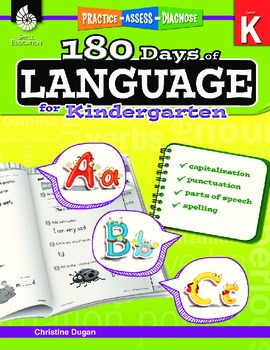 Preview of 180 Days of Language for Kindergarten Grade (eBook)
