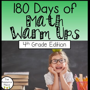 Preview of 180 Days of Math Warm Ups (4th Grade Edition)
